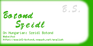 botond szeidl business card